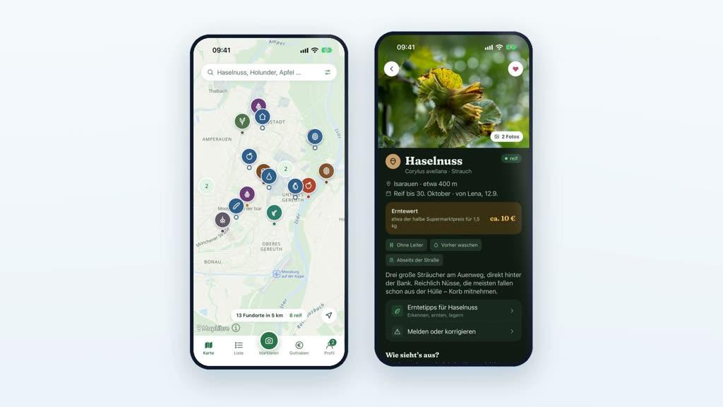 be allocatesse: Vorschau der aktuellen App-Screens