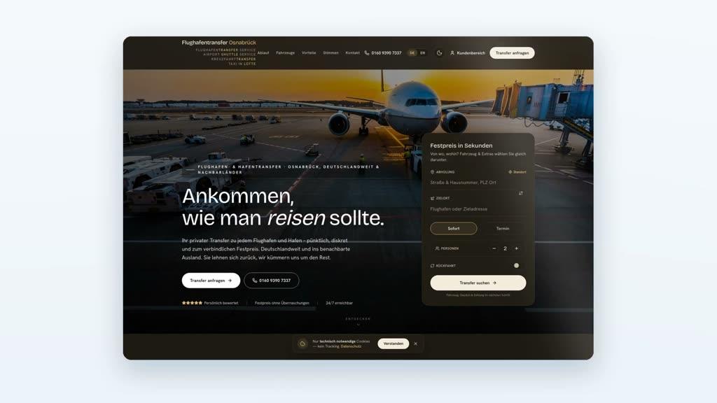 Flughafentransfer Osnabrück Vorschau