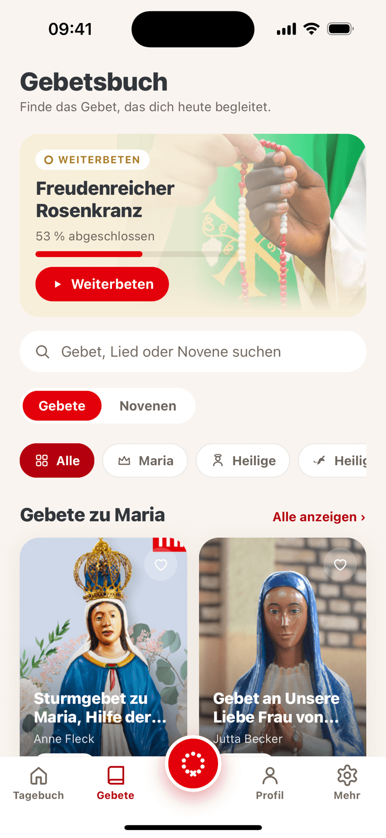 „Gott kann" App: Gebetsbuch mit Suche und Novenen