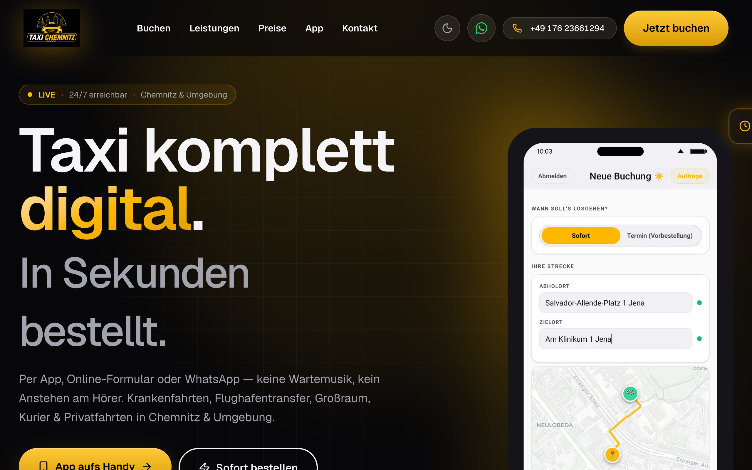 Taxi Chemnitz Screenshot