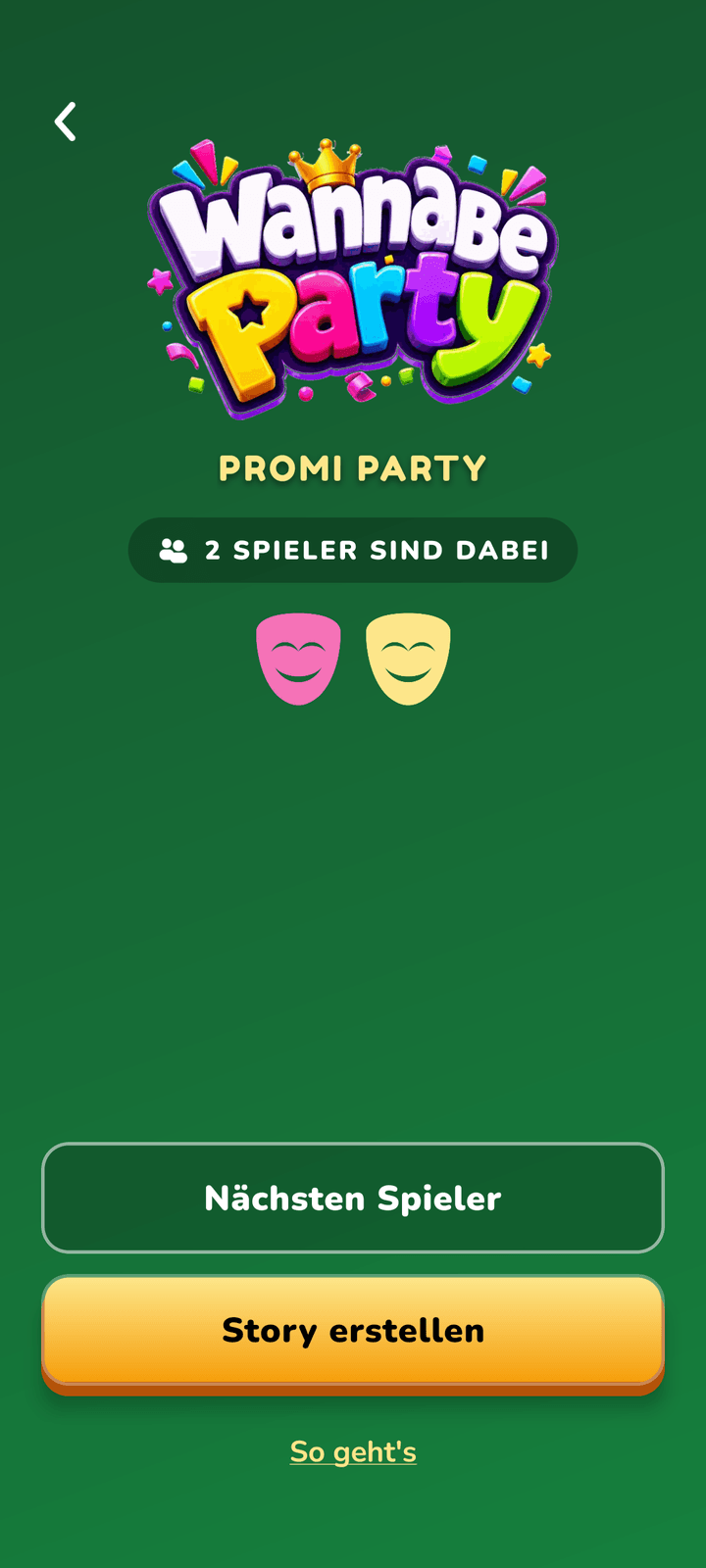 DRAMARAMA: Lobby füllt sich, Spieler geben das Handy weiter