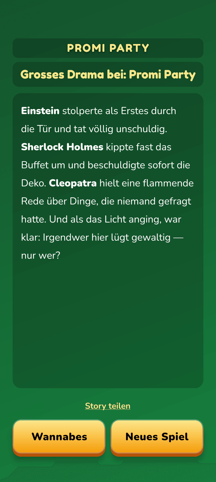 DRAMARAMA: die frisch geschriebene Story wird vorgelesen