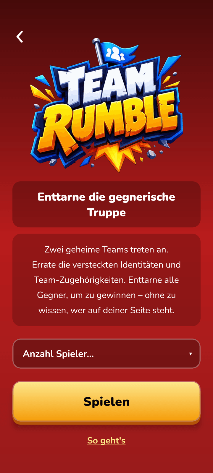 DRAMARAMA Team Rumble: „Enttarne die gegnerische Truppe"