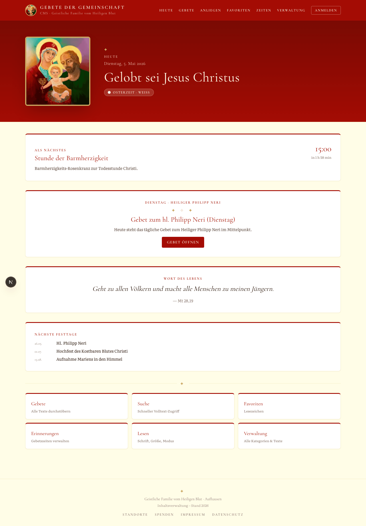 Gebet · Blut Christi Screenshot