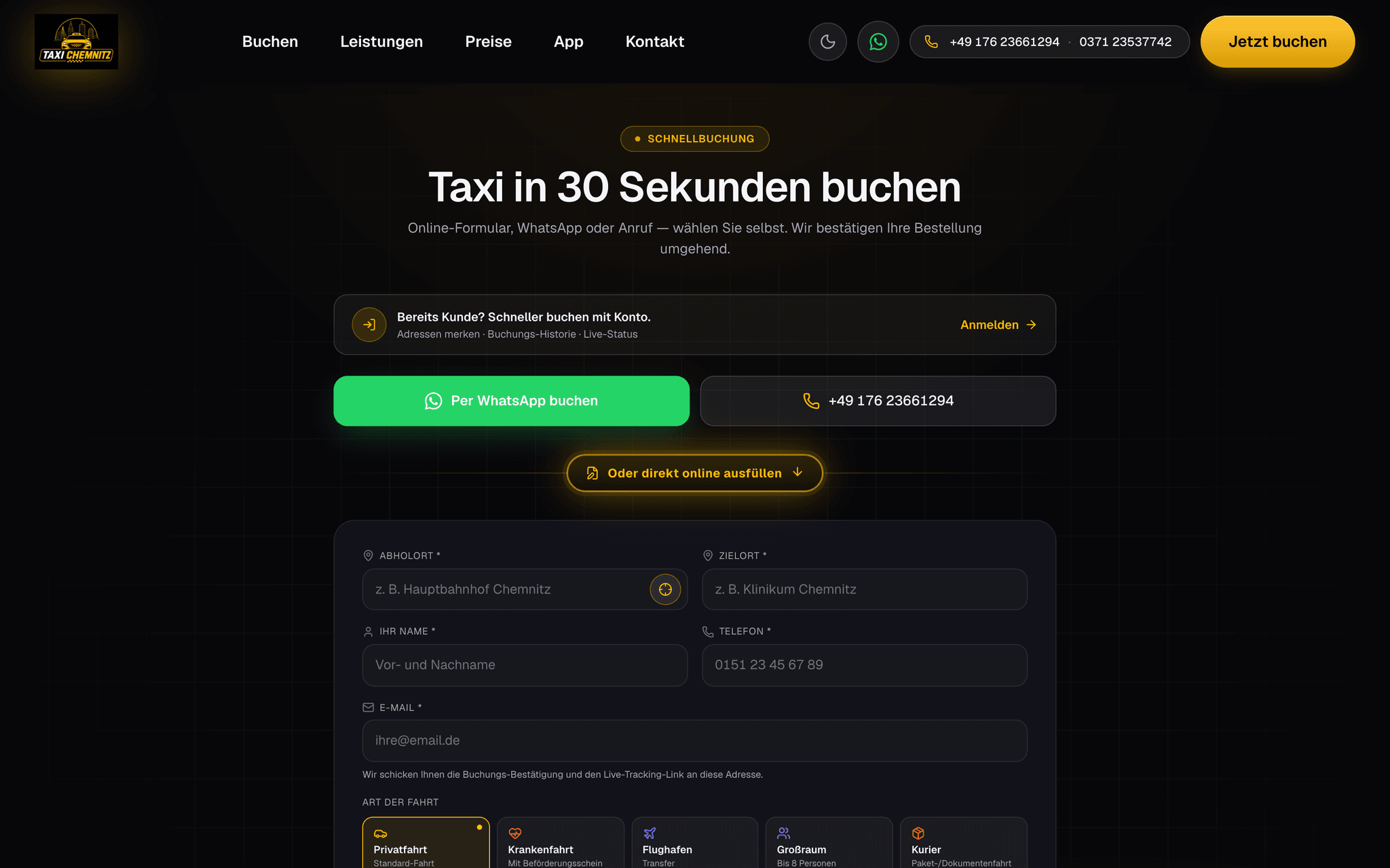 Taxi Chemnitz Screenshot